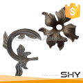 Garden ornamental cast iron flower and leaves